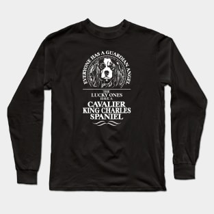 Cavalier King Charles Spaniel Guardian Angel dog saying Long Sleeve T-Shirt